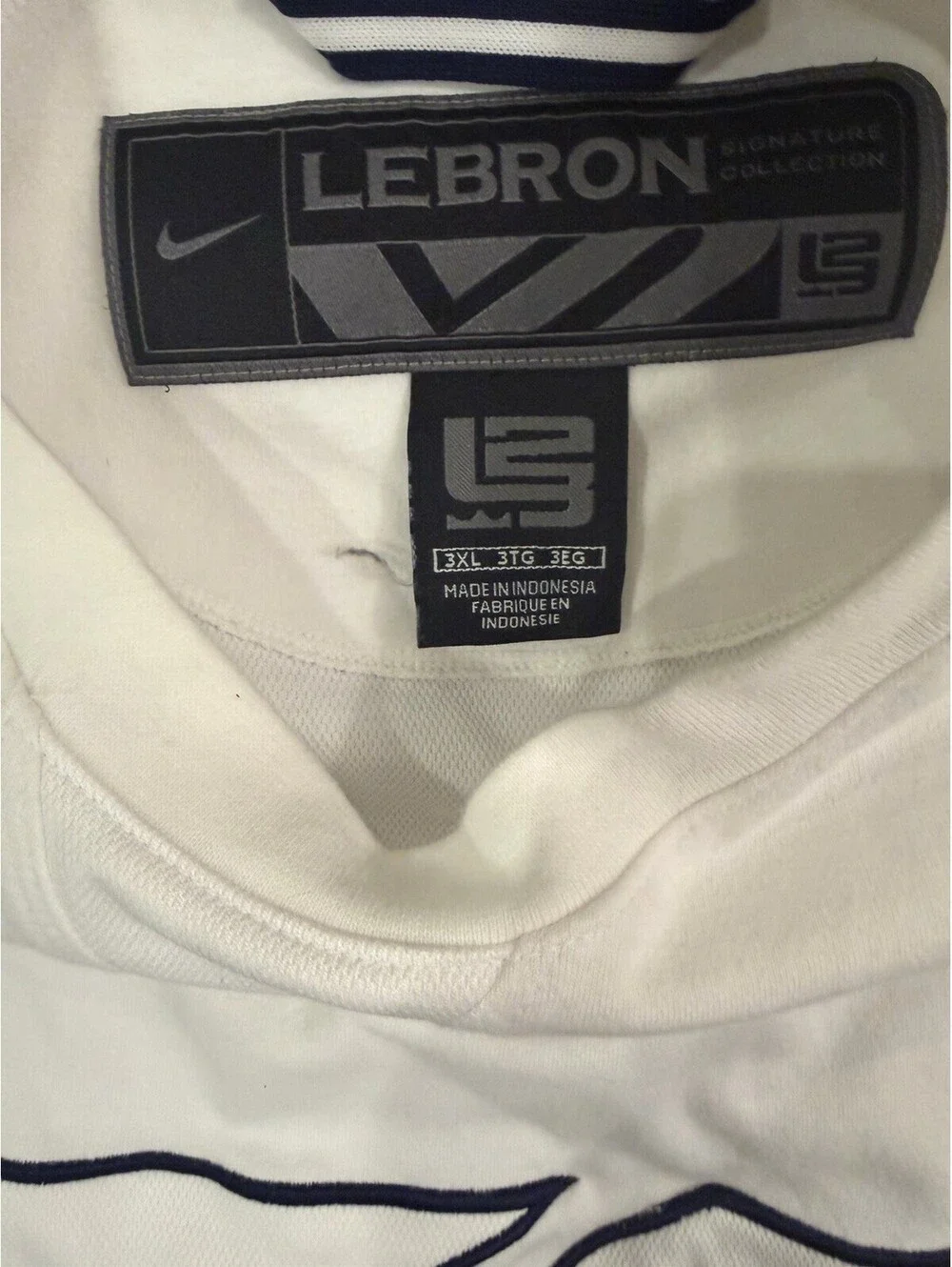 Nike LeBron James Collection Long Sleeve Shirt White Men’s 3XL Big & Tall